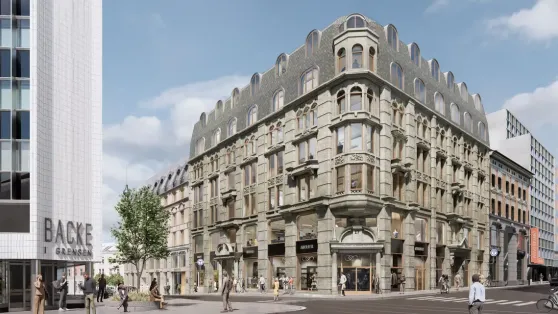 Bilde av fasade p&aring; Grensen 17 i Oslo